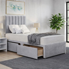 NEW SINGLE DIVAN BED PLUSH