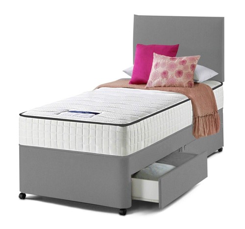 Single divan bed - single, 3ft
