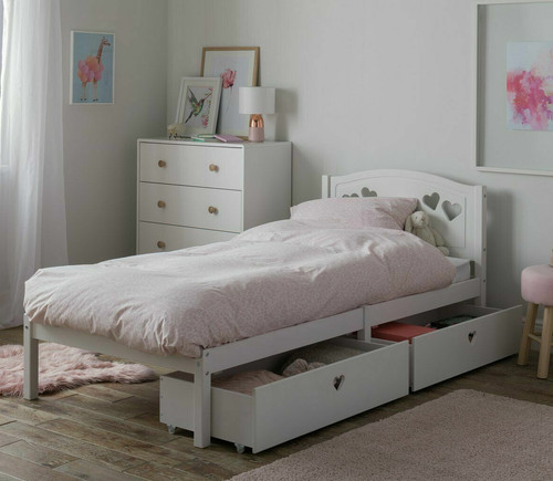 Home mia single bed frame - single, with