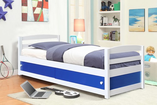 Storage bed kids - grey, or