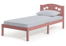 Home Mia Single Bed Frame Pink